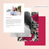 "Flowing Initials" - Menus in Ivory by Hooray Creative - Back of Card Options