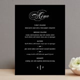 "Soft Florals" - Menus in Coral Wash by Leah Bisch - Front