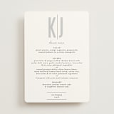 "Monumental" - Menus in Cotton by Jessie Steury - Front