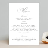 "Sweet Nothings" - Menus in Linen by Keen Peachy - Front