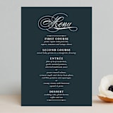 "Traditional" - Menus in Navy by lena barakat - Front