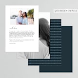 "Traditional" - Menus in Navy by lena barakat - Back of Card Options