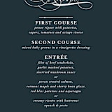 "Traditional" - Menus in Navy by lena barakat - Detail