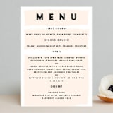"bold blush" - Menus in Blush by frances mathys - Front