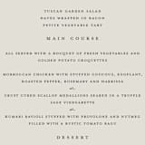 "sweet sweet elegance" - Menus in Dutch Cream by frances mathys - Detail