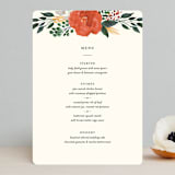 "Flourishing" - Menus in Bloom by Beth Schneider - Front