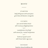 "Flourishing" - Menus in Bloom by Beth Schneider - Detail
