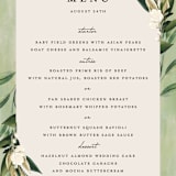 "Botanical Ring" - Menus in Ivory by Susan Moyal - Detail