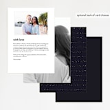 "Magical Day" - Menus in Navy by katrina gem - Back of Card Options