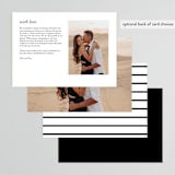 "and the adventure begins" - Menus in Diamond by Playground Prints - Back of Card Options