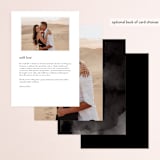 "Eloquent" - Menus in Coal by Mansi Verma - Back of Card Options