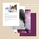 "Aurora" - Menus in Raspberry by Itsy Belle Studio - Back of Card Options
