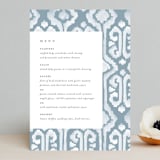 "Painted Ikat" - Menus in Frost by Liz Conley - Front
