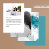 "Cotton Air" - Menus in Seaside by Lea Velasquez - Back of Card Options