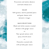 "Cotton Air" - Menus in Seaside by Lea Velasquez - Detail