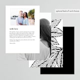 "vivid leaves" - Menus in Ink by Ramoncita - Back of Card Options