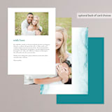 "New Wave" - Menus in Marine by Kaydi Bishop - Back of Card Options