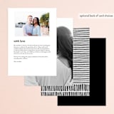 "Madison Ave" - Menus in Linen by Design Lotus - Back of Card Options