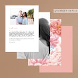 "Peony Gardens" - Menus in Peony by Inna Moreva - Back of Card Options