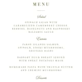 "Peony Gardens" - Menus in Peony by Inna Moreva - Detail