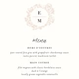 "French Roses" - Menus in Blush by 2birdstone - Detail