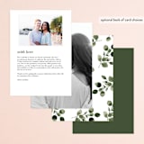"green rush" - Menus in Snow by Anupama - Back of Card Options
