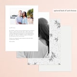 "A Sketched Wreath" - Menus in Concrete by Plain White Paper Co - Back of Card Options