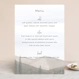 "muted mountains" - Menus in Splendid Day by Deborah Chou - Front