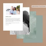 "Modern Bliss" - Menus in Cream by Elly - Back of Card Options