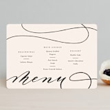 "Fountain Pen" - Menus in Creme by Erin L. Wilson - Front
