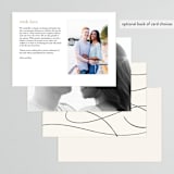 "Fountain Pen" - Menus in Creme by Erin L. Wilson - Back of Card Options
