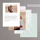 "Elegantly Minimal" - Menus in Seafoam by itsjensworld - Back of Card Options