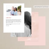 "Overlapping" - Menus in Blush by Jennifer Wick - Back of Card Options