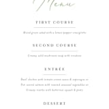 "Bright & Green" - Menus in Sprig by Amanda Day - Detail