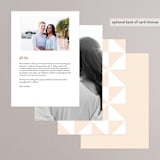 "With Great Joy" - Menus in Peach by Up Up Creative - Back of Card Options