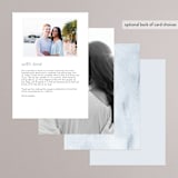 "Euca On A Whim" - Menus in Navy by Palm Bridal - Back of Card Options