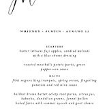 "Signed" - Menus in Pearl by Roxy Cervantes - Detail