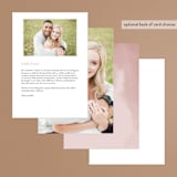 "veil sweet" - Menus in Blush by Cass Imagines - Back of Card Options