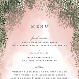 "veil sweet" - Menus in Blush by Cass Imagines - Detail