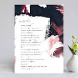 "living coral" - Menus in Coral by Phrosné Barwood - Front