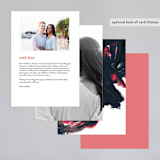 "living coral" - Menus in Coral by Phrosné Barwood - Back of Card Options