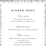 "Evergreens Watercolor" - Menus in Forest by Yao Cheng Design - Detail