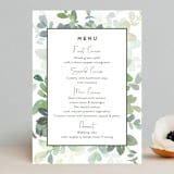 "Soft Eucalyptus" - Menus in Garden by Yao Cheng Design - Front