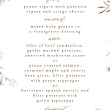 "ring box" - Menus in Sunset by Phrosné Barwood - Detail