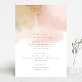 "Morning Mist" - Menus in Blush by Carrie ONeal - Front
