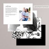 "Scripted Romance" - Menus in Classic by Katherine Moynagh - Back of Card Options