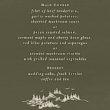 "into the mountains" - Menus in Olive by Helen Halik - Detail