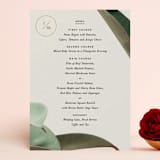 "Powder Room Florals" - Menus in Cream by Ariel Rutland - Front