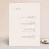 "Juniper" - Menus in Blush by Mere Paper - Front