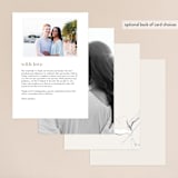 "Juniper" - Menus in Blush by Mere Paper - Back of Card Options